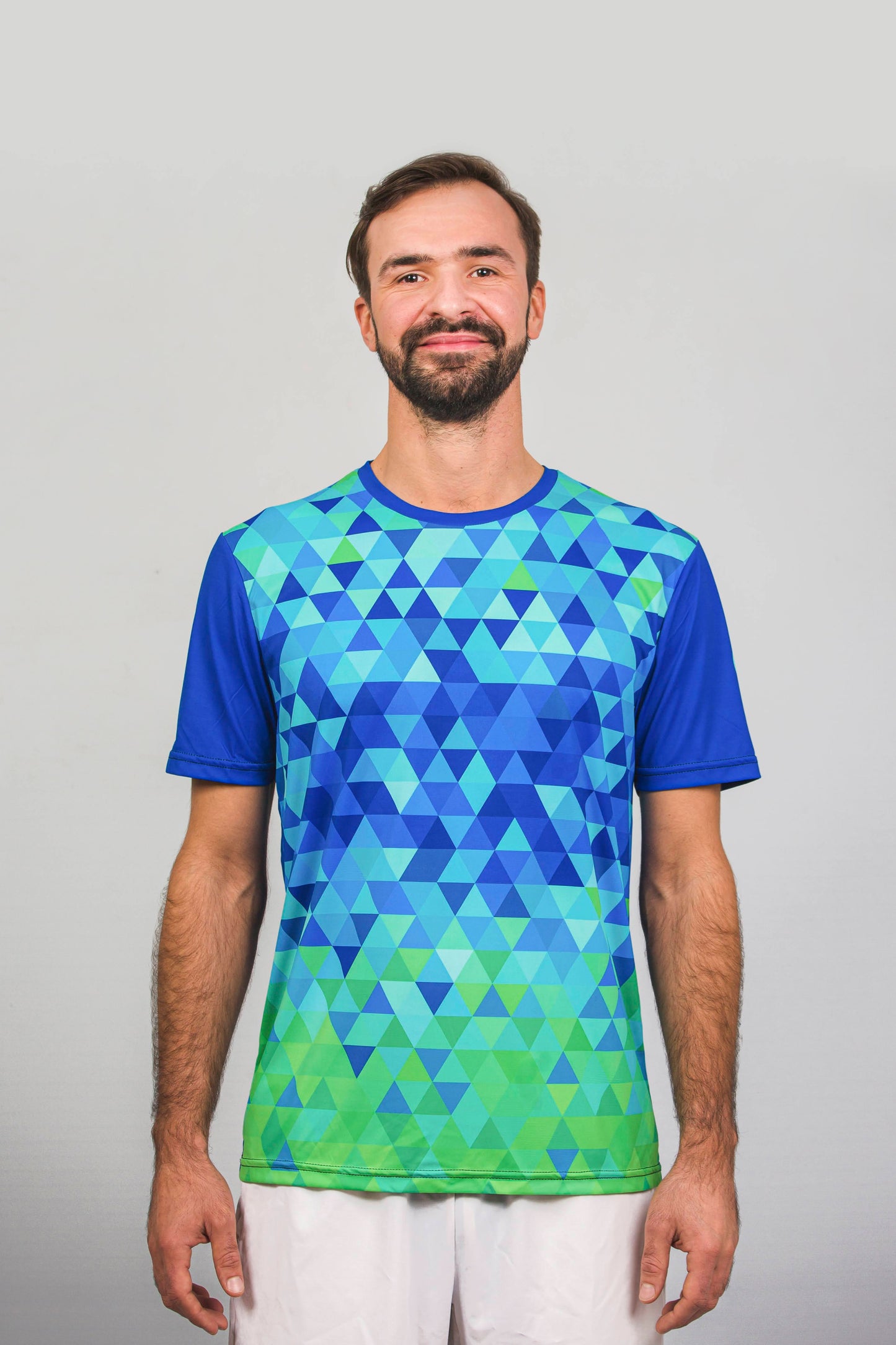 Shirt Blue Triangle